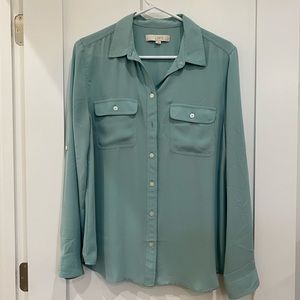 Loft long-sleeve button up shirt